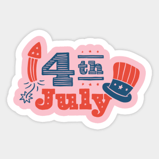 4. Juli Sticker